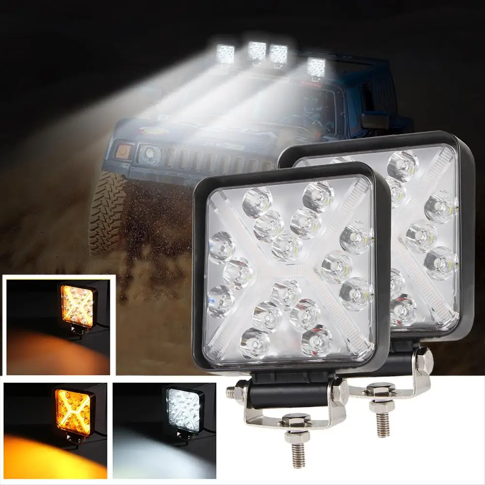 

DC 10-30V Car LED Work Light Bar 168W Led light bar Square Spotlight Offroad Headlight Fog Light For Truck LED Driving Light