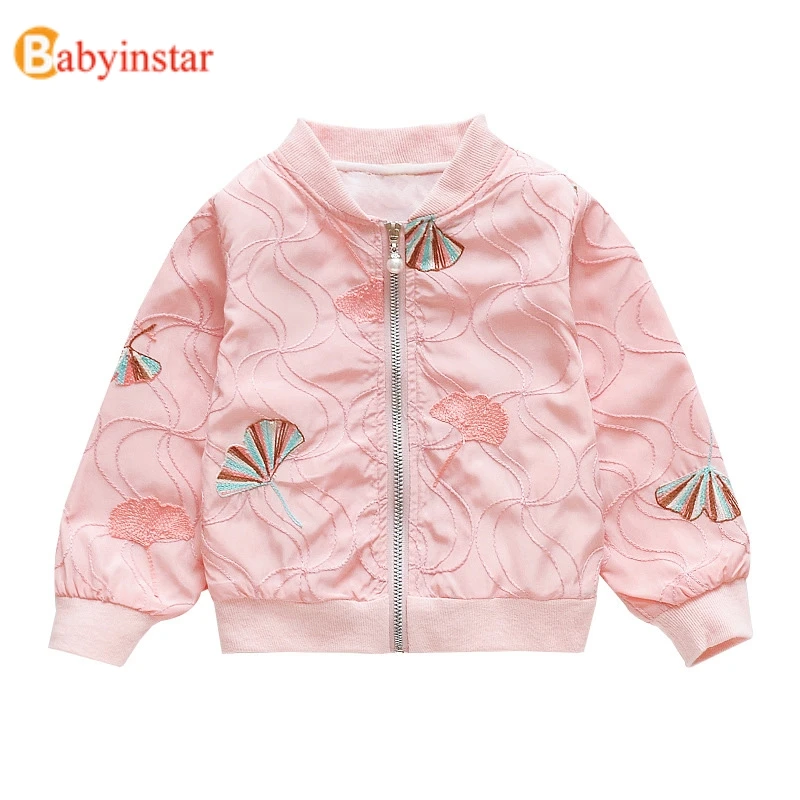 Babyinstar 2017 New Spring Girls Coat Foral Children's Cardigan with Bow Cute Long Sleeve Kids Coat Outerwear
