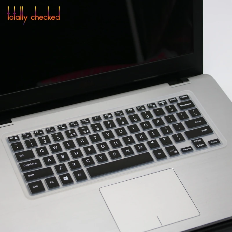 Для Dell Inspiron 14 дюймов 5000 серии 5482/5481(2 в 1) i5379 i5482 i5481 i5485 силиконовая клавиатура для ноутбука - Цвет: black