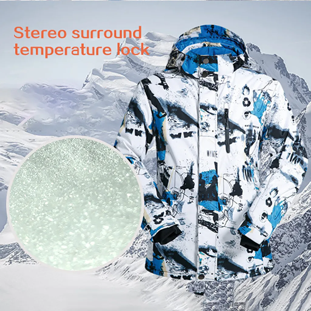 Горячая зимняя куртка мужская водонепроницаемая верхняя одежда лыжный костюм куртка сноуборд одежда теплая# g5