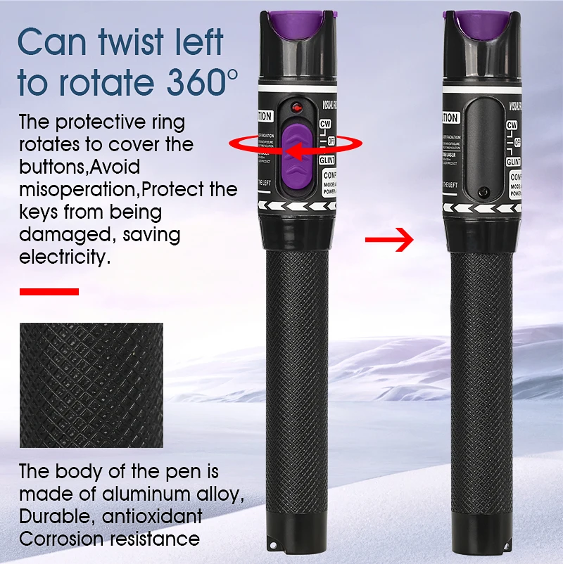 FTTH Fibra Óptica Cable Tester Tool Kit,