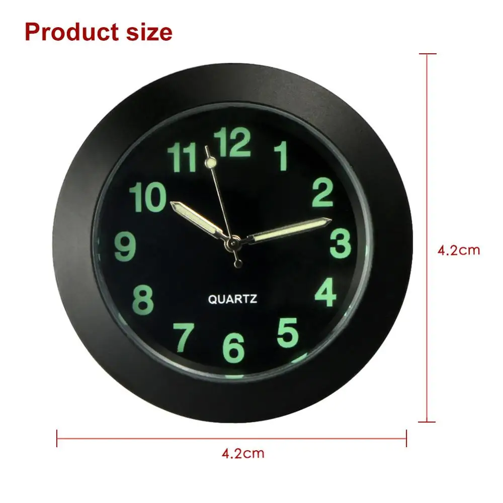Автомобильные кварцевые часы украшение для автомобиля светящиеся стрелки