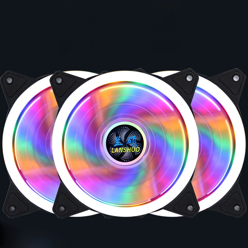 LED 12CM Computer Case Fan Silent 120MM Cooling Ultra PC Cooler 12V DC | Компьютеры и офис