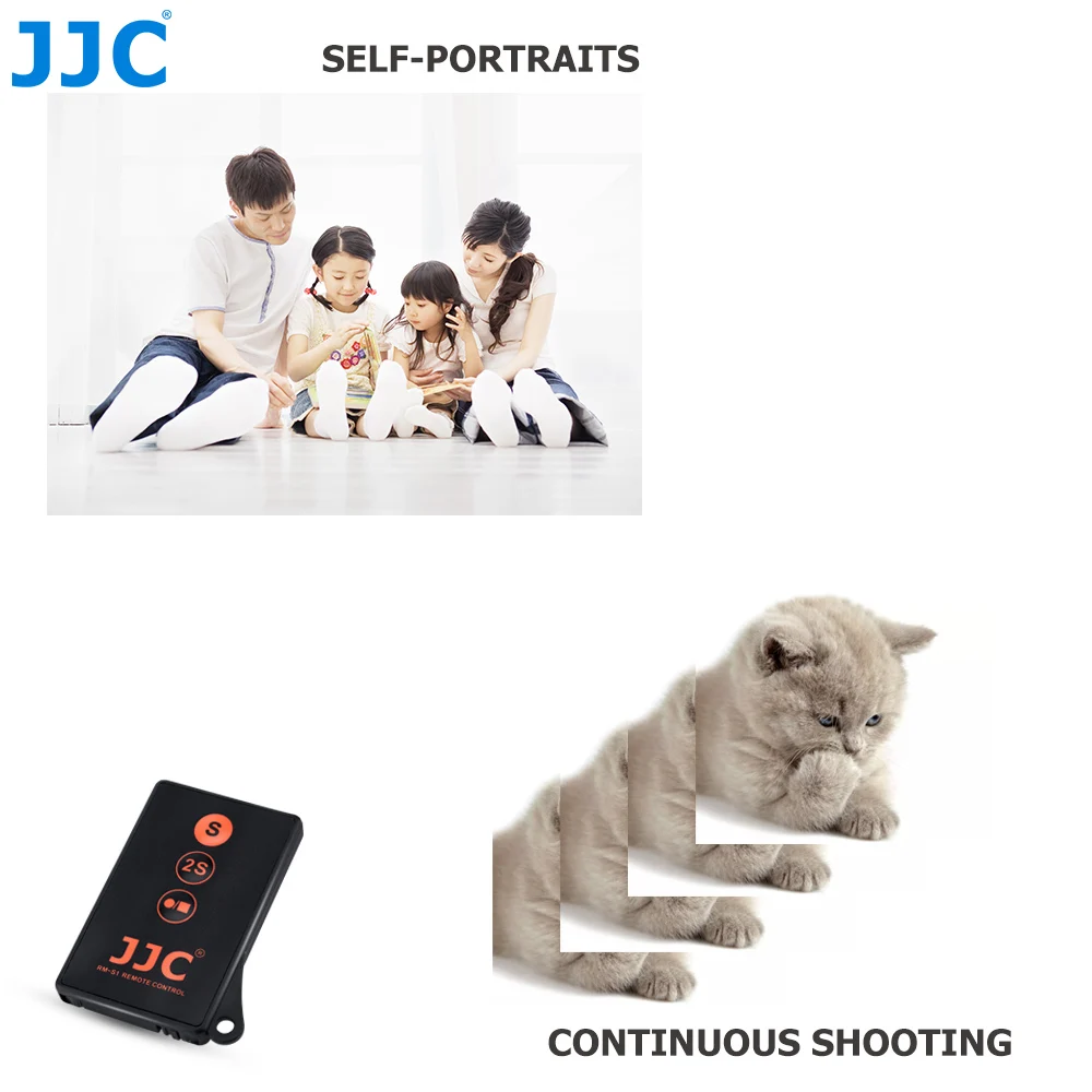 JJC RMT-DSLR1 RMT-DSLR2 Remote Control Trigger Video Command for Sony A7SIII A7III A7RIII A7RIV A7RII A6600 A6400 A7R A7II A6500 camera remote shutter button camera remote shutter release