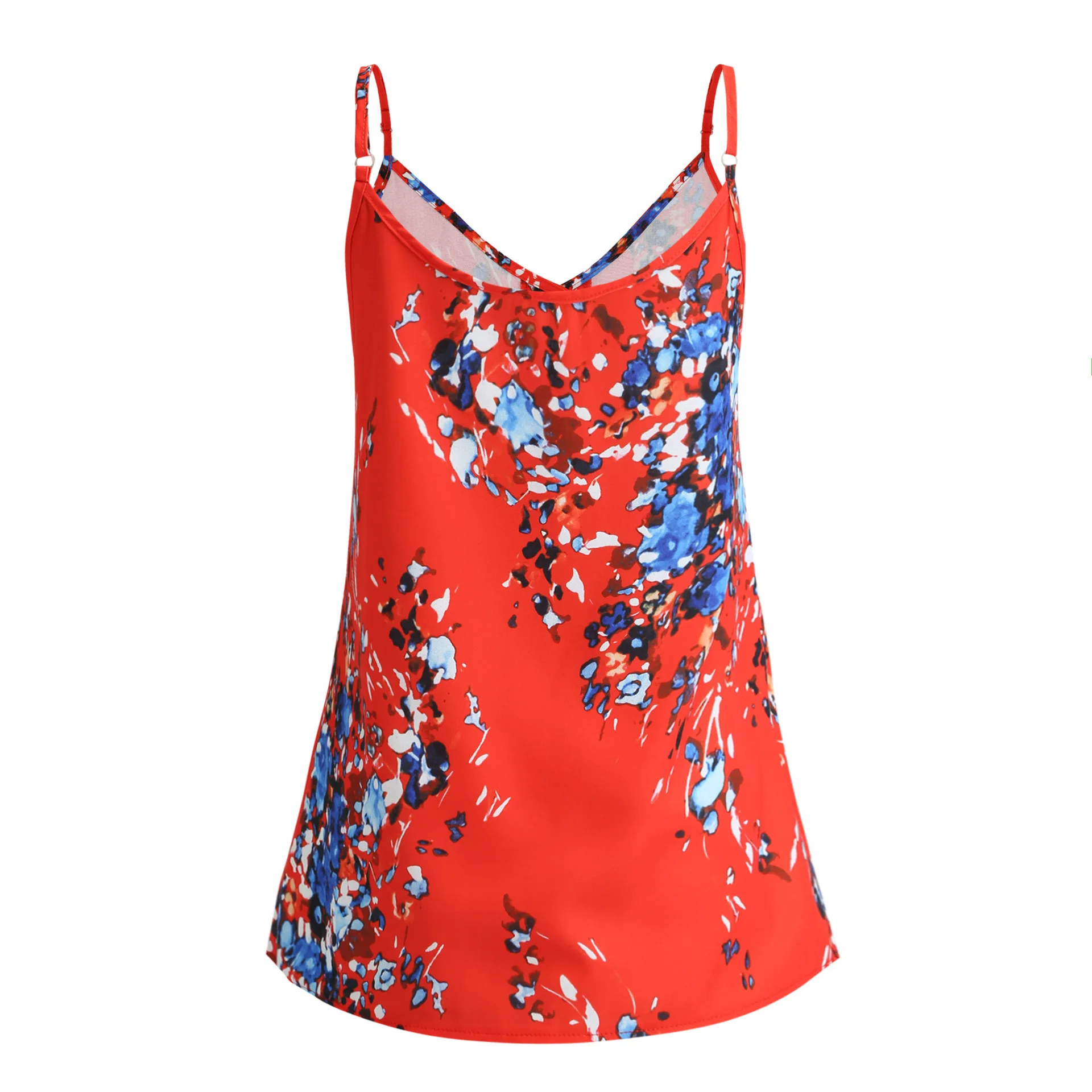 Fashion Women's Sleeveless Shirt Top Casual V-neck Buttoned Tank Top Summer Sleeveless Shirt Women's Shirt