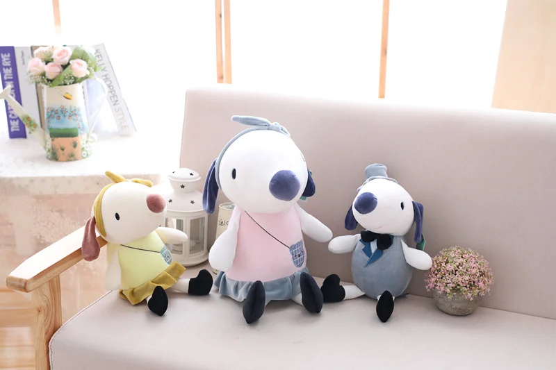 30 см 40 см супер пара Собака Kawaii животные девушки Валентина Кукла Малыш игрушка