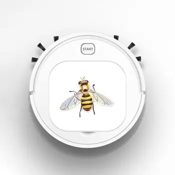 

Smart Sweeper Robot House Durable Power Floor Cleaning Robots Vacuum Cleaner 1800pa cartoon Hand Painted Bee Decorate