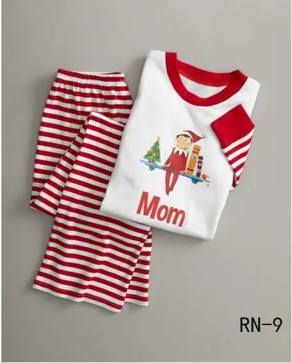 RN-9; Новинка; Семейные комплекты с героями мультфильмов «Мама и я»; домашняя одежда для пар; пижамный комплект для девочек; Рождественский пижамный комплект для семьи
