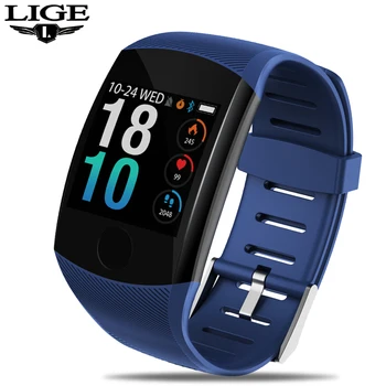 

LIGE 2019 New Smart Watch Men Women Waterproof Blood Pressure Heart Rate Monitor Fitness Tracker Smartwatchreloj inteligente+Box