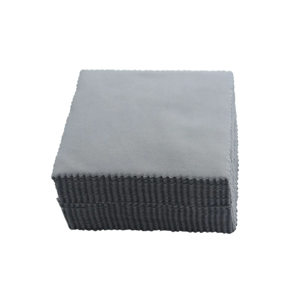 Gray 24 шт., аксессуары для очков, микрофибра, чистые салфетки, стекло, мягкие линзы, портативная многофункциональная Ткань для очистки экрана, ЖК-монитор - Цвет: Gray