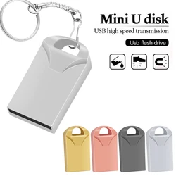Mini clé usb Super fine, support à mémoire de 4 gb 8 gb 16 gb 32 gb 64 gb, lecteur flash, dispositif de stockage simple, disque u avec porte clés 