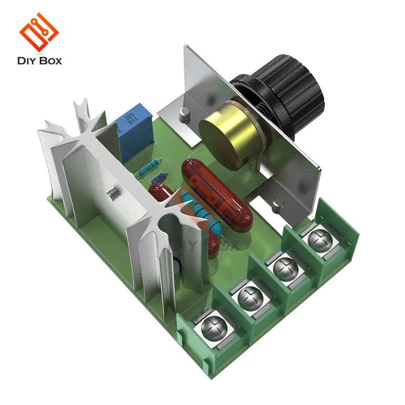 

AC 220V 2000W SCR Voltage Regulator Dimming Dimmers Motor Speed Controller Thermostat Electronic Voltage Regulator Module