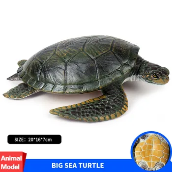 

Oenux Sea Life Animals Big Sea Turtle Model Action Figures Marine Animal Turtles PVC Creatures Collection Toy For Kids Gift