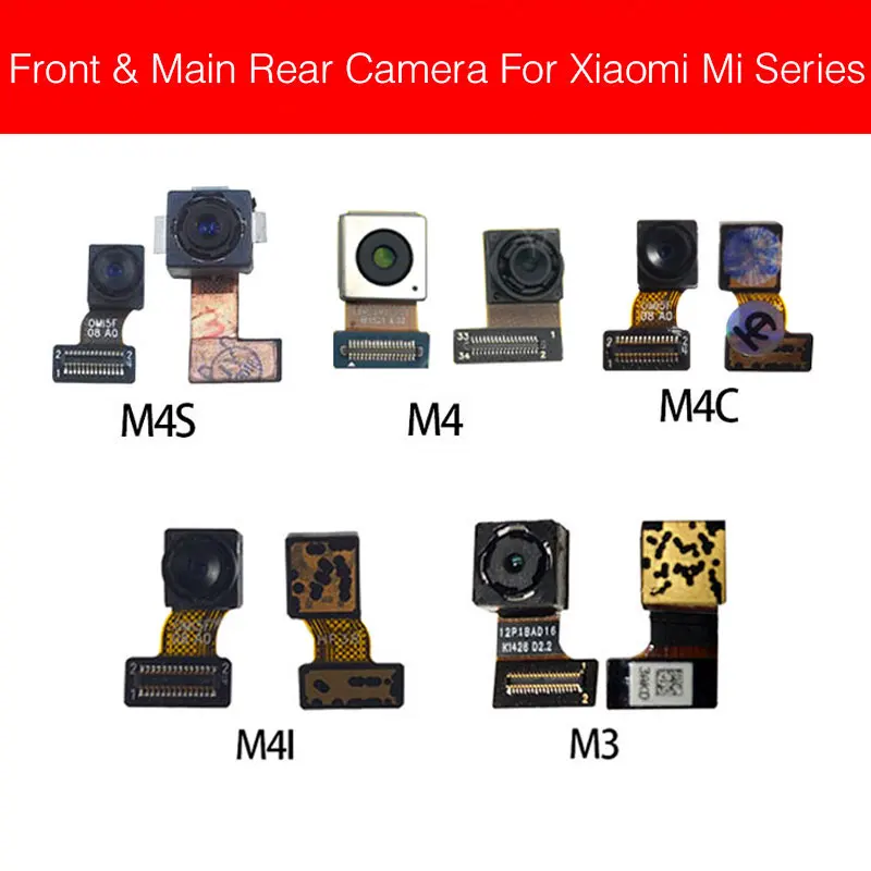 Задняя камера для Xiaomi Mi 2 2A 2S 3 4 4c 4i 4S задняя и Передняя гибкий ленточный кабель