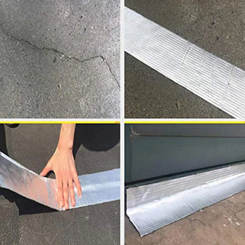Aluminum Foil Adhesive Tape Super Repair Crack Thicken Waterproof Duct Tape Tools