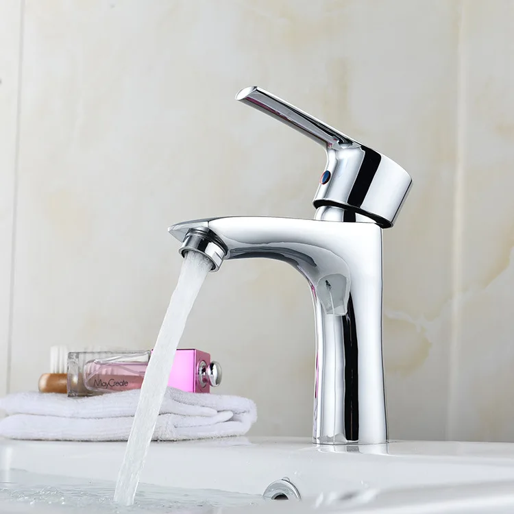 

New Style Copper Hot And Cold Fu Jia Single Bore Faucet Basin Faucet Manufacturers Direct Selling Large Amount Favorably a Gener