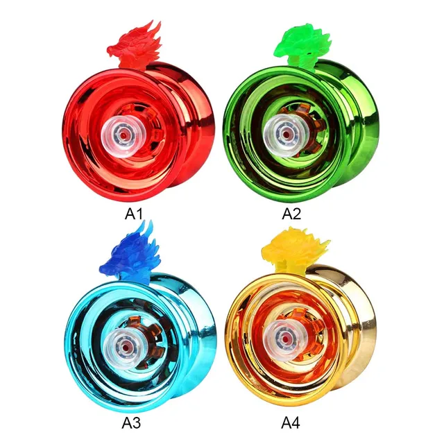 4 Colors Kids Magic Yoyo Responsive High-speed Aluminum Alloy Yo-yo CNC Lathe with Spinning String for Boys Girls Children 1