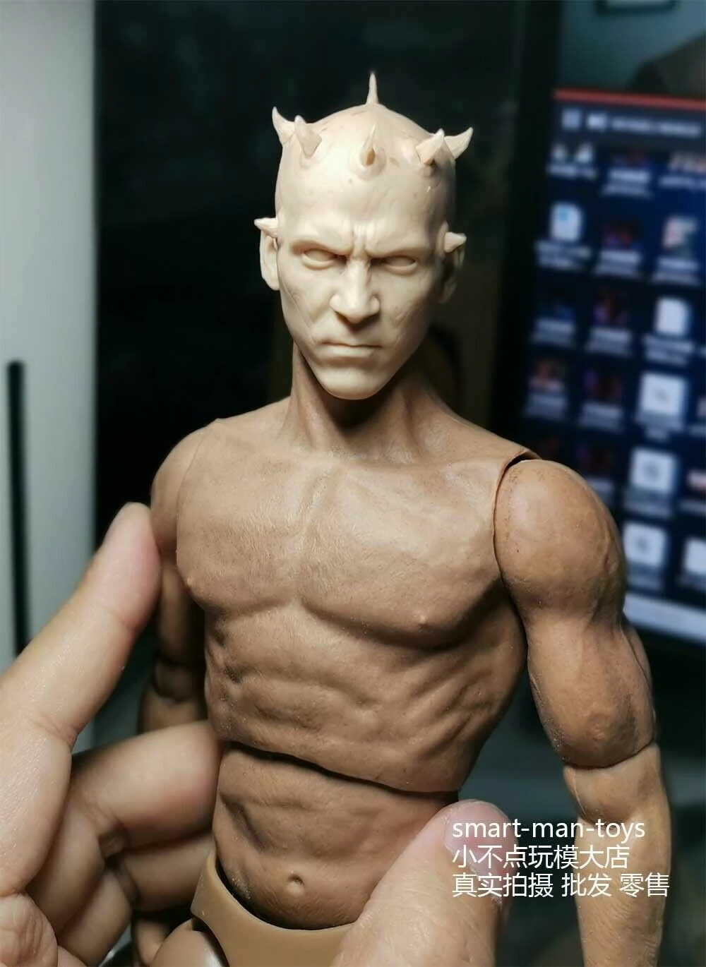 1/6 Scale Darth Maul Male Head Sculpt Toy Fit 12'' Action Figure