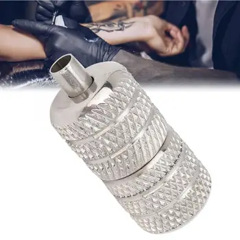 

Stainless Steel Self-Locking Tattoo Machine Grip Auto Lock Anti-Slip Tattoo Grip Holder Supplies Body Art Tools Accessory 25mm