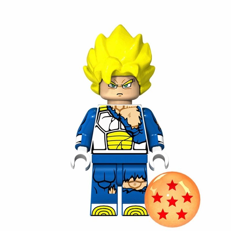Dragon Ball Z Супер Saiyans Goku Vegeta Krillin trunks Cell Broly Аниме фигурки строительные блоки подарки для детей игрушки - Цвет: XP080
