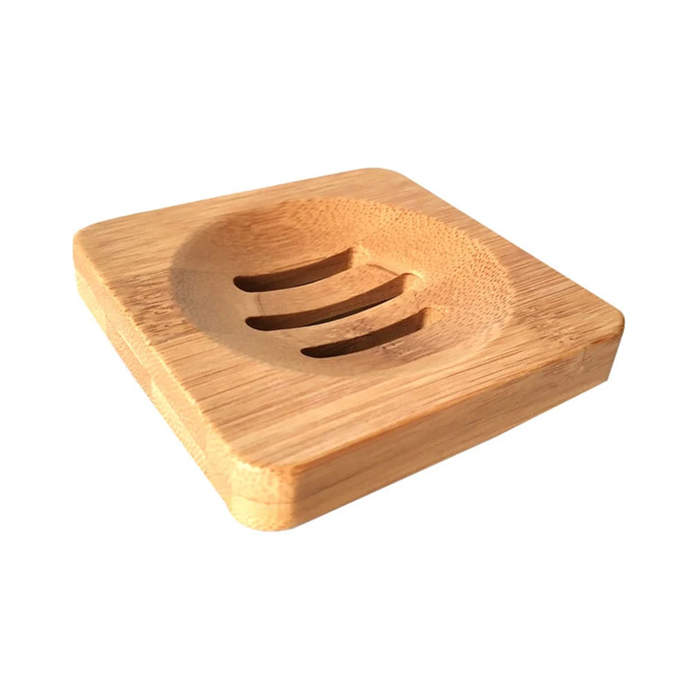 Bamboo soap holder 1 шт. натуральный бамбук и дерево ванная комната держатель для мыла/лоток держатель для кухонных приборов стойка для хранения мыла - Цвет: Bamboo soap holder