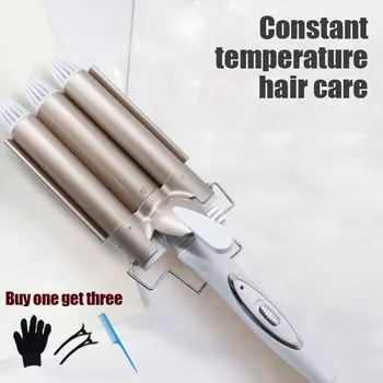 

Water Ripple Three Tube Curling Stick Lazy Egg Roll Hair Artifact Tool Curler Electric Curler Magic Curler Perm Stick