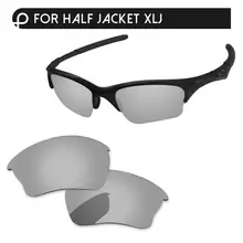 Papaviva хромированное зеркало поляризованные Сменные линзы для полукуртки XLJ Солнцезащитные очки Рамка UVA и UVB Защита