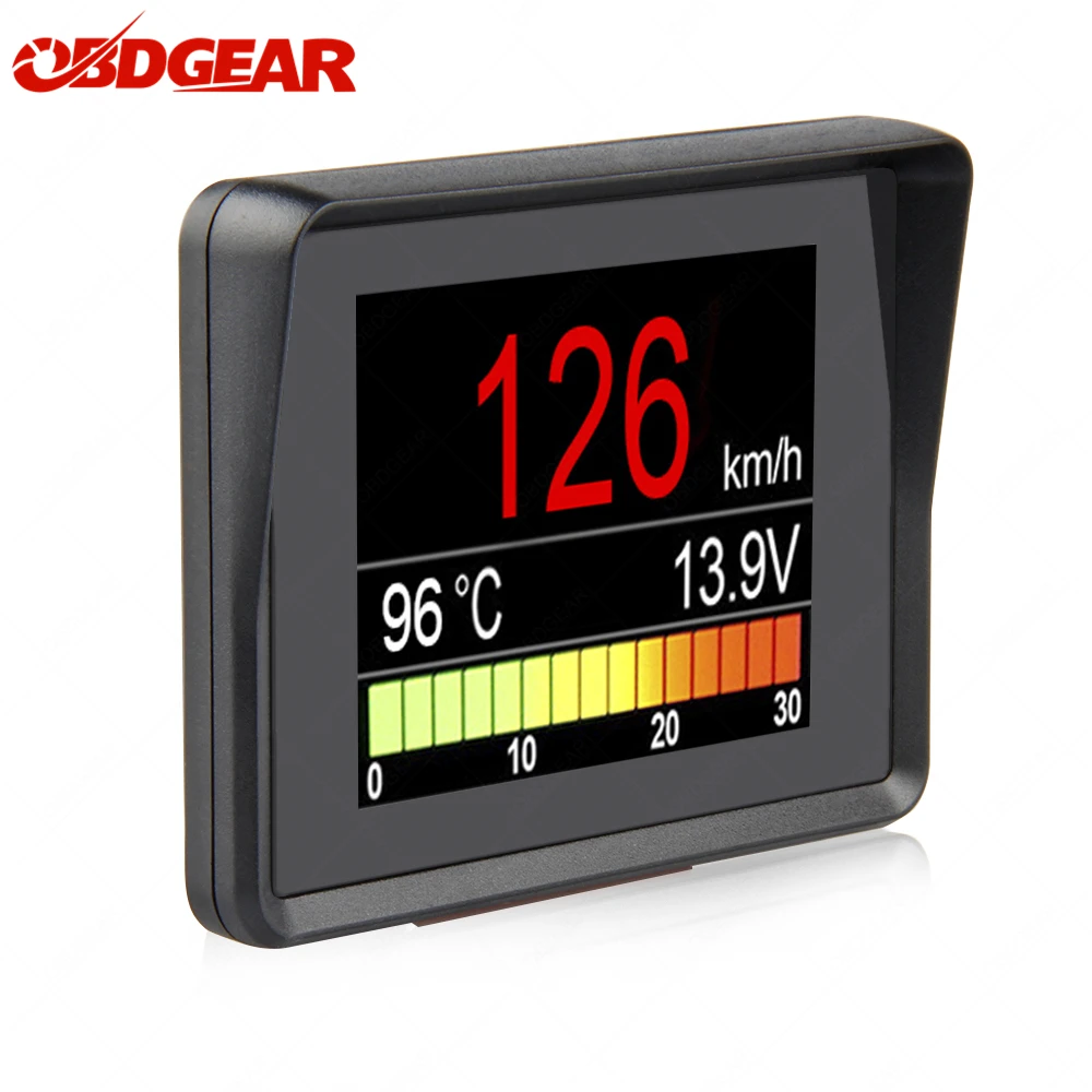 US $23.07 Automobile OnBoard Computer A203 Car Digital Obd 2 Computer Display Speedometer Fuel Consumption Meter Temperature Obd2 Gauge
