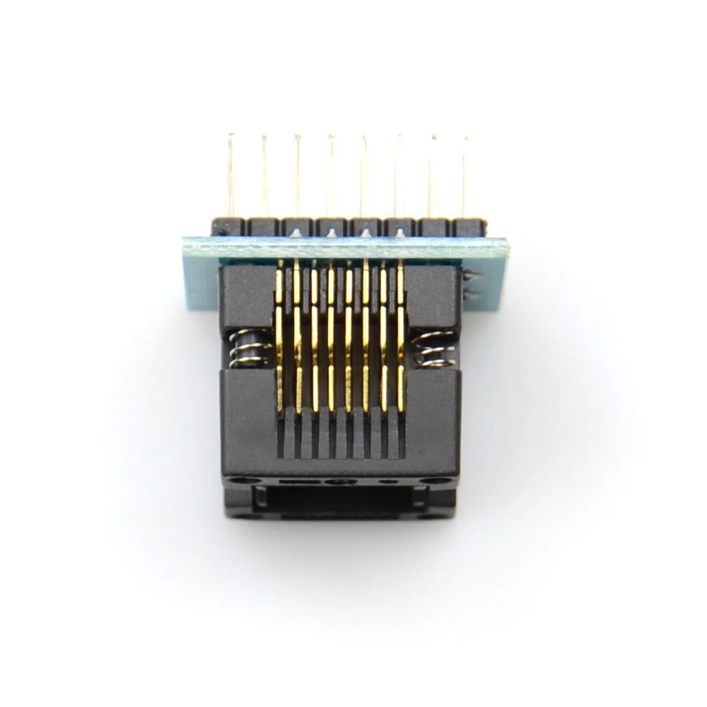 SOIC8 SOP8 - DIP8 와이드 바디 150mil IC 프로그래머 어댑터 소켓 블루 SA602 테스트 칩 컨버터 버너