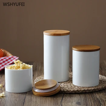 

Direct marketing creative kitchen ceramic sealed cans miscellaneous food products coffee tea candy milk powder biscuits with lid