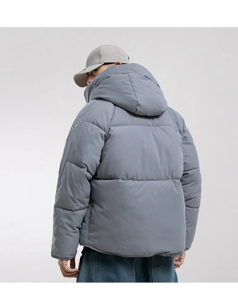 Privathinker, зимняя мужская однотонная утепленная парка с капюшоном, мужское модное свободное теплое пальто, Мужская Уличная Корейская куртка, новая верхняя одежда