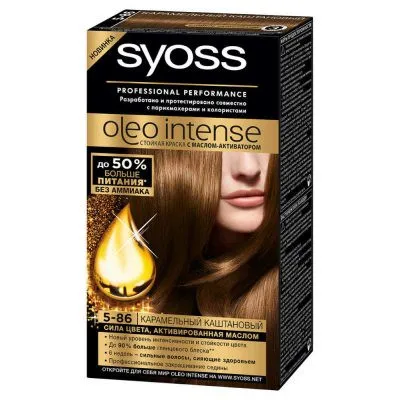 Краска для волос Syoss, 5-86 Карамельный каштановый