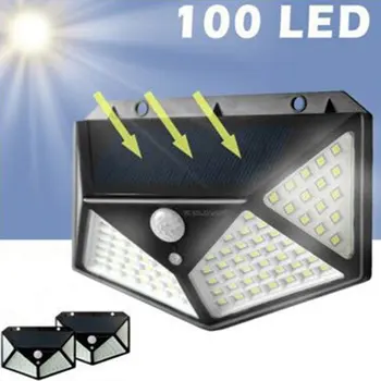 

Led Light Source Motion Sensor Wall Lamp Solar Powered Lights Waterproof Wall Light Outdoor Water Resistant Night Lighting