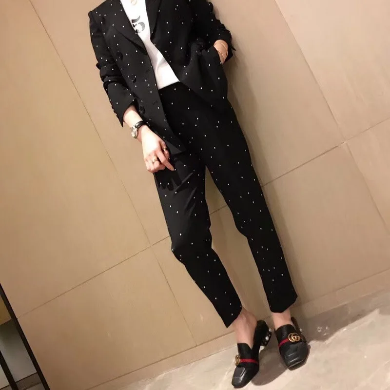 

New Set product wavelet points higher suit smoking jackets