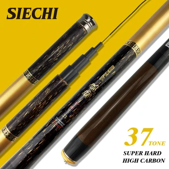 

SIECHI Carbon Fiber Telescopic Fishing Rod Ultra-light Stream Hand Pole Carp Feeder Fishing Pole 3.6-7.2m vara de pesca