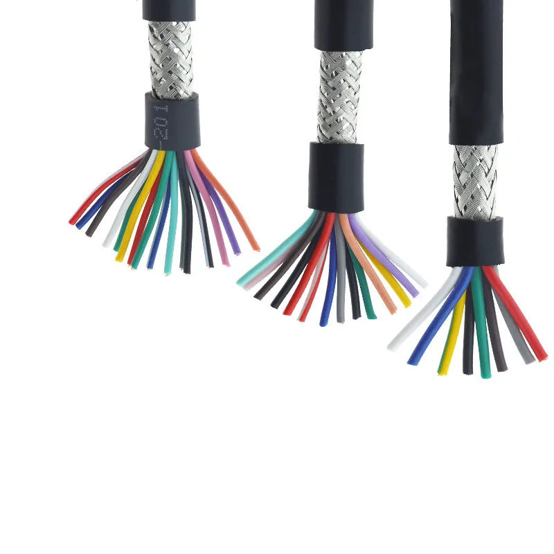 26AWG 24AWG 22AWG 2/3/4/5/6/7/8 жильный экранированный кабель 1 м чистая медь RVVP управления