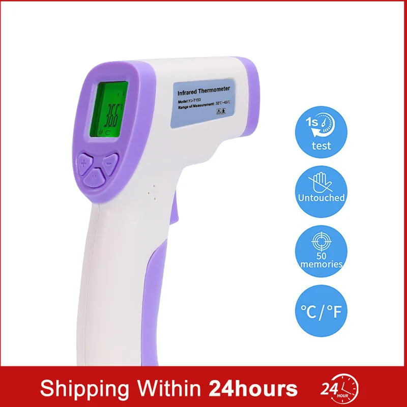 

Digital LCD Temperature Meter Infrared Thermometer Non-Contact Handheld Laser Temp Tester 35~40 Celsius Infrared Thermometer