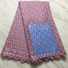 Африканская кружевная ткань высокое качество кружева последняя ткань duabi хлопок кружевная ткань последние гипюровые кружевные ткани 5 ярдов/партия