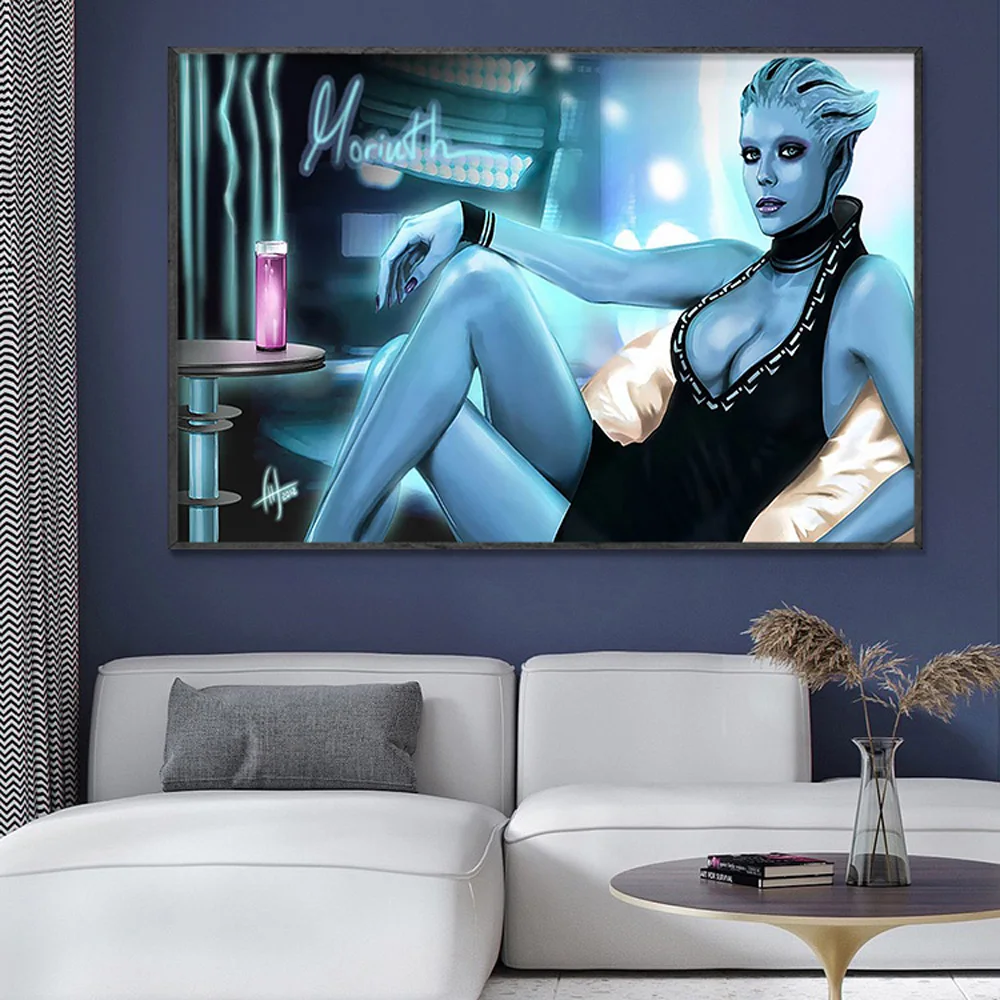 

SP077 Silk Cloth Wall Poster Mass Effect 4 ME Killer Fighting Shooting Art Home Decoration Gift