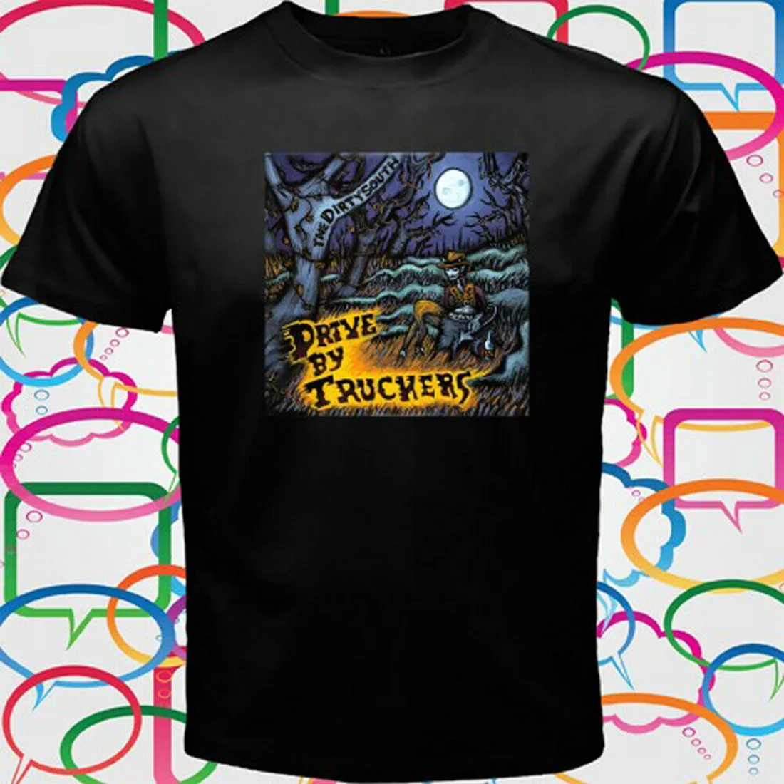 DRIVE BY TRUCKERS The Dirty Южная рок группа мужские черные топы Футболка размер от S до 3XL