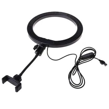 

LED Ring Light Selfie Fill Lamp 10 Levels Brightness Dimmable 3 Light Modes for