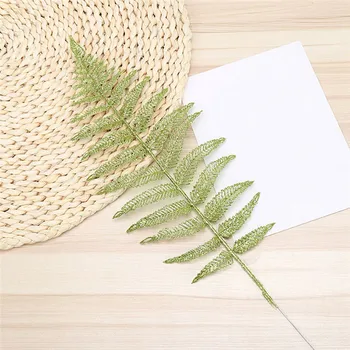 

Christmas Tree Decoration Leaf Christmas Decoration Flower Party Wedding Supplies New Year Gifts Fashion Glitter Leaves 5PCS