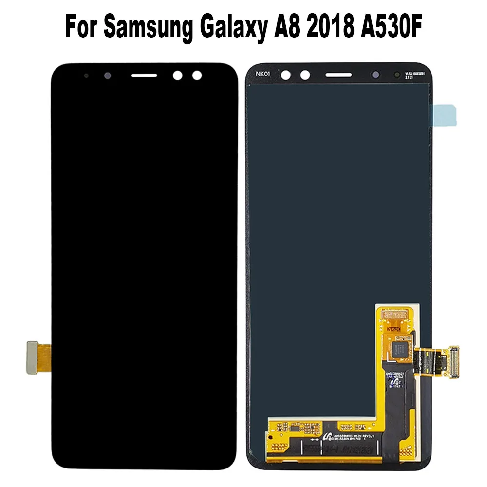 Для Samsung Galaxy A8 2018 A530F A530L A530S A530N SM A530W A530K ЖК дисплей сенсорный экран дигитайзер в