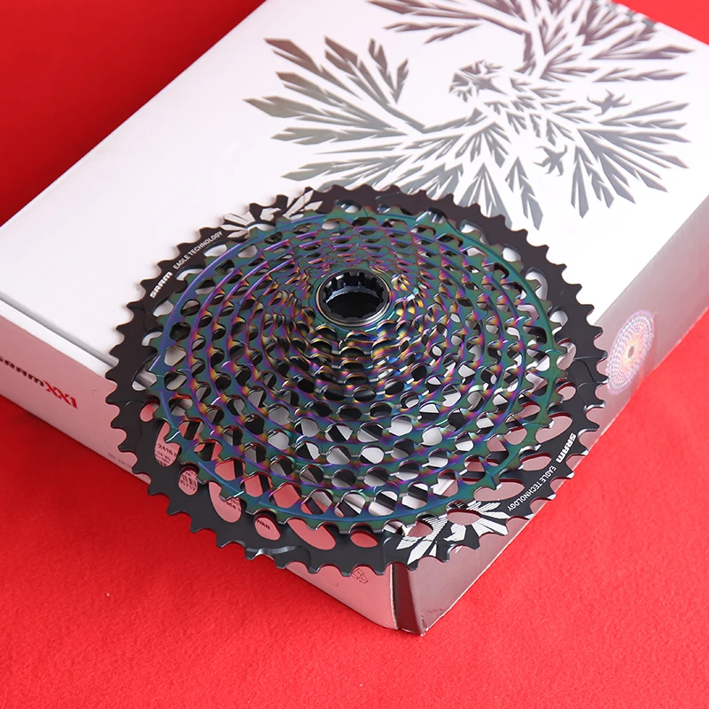 SRAM XX1 EAGLE AXS XG 1299 10-50T 12 Скоростей, кассета для горного велосипеда, звездочка свободного хода, подходит для XD Freehub, Радужный цвет - Цвет: With original box