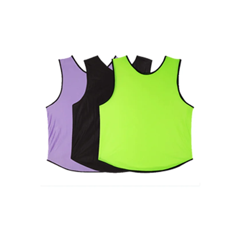 Purple Black Green Мужской детский футбольный командный жилет, полиэстер, Petos Deportivos, баскетбольный Джерси, командный спортивный жилет - Цвет: Purple Black Green