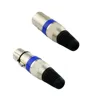 2pcs Nickel Plated 3 pin XLR male/female Audio Cable Connector MIC male Plug ► Photo 3/6