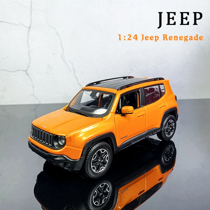 

Новая модель автомобиля Maisto 1:24 Jeep Renegade из сплава, коллекционная Подарочная игрушка, игрушки для мальчиков