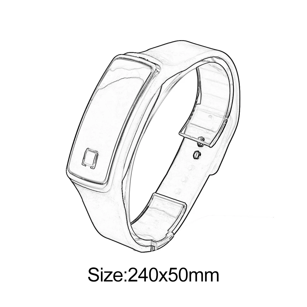 Korean Style Fashionable Men Women Lovers LED Touch Screen Digital Smart Watch TPU Sport Data Time Display Watch