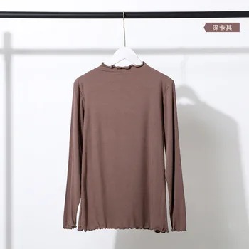 

Fashion Women Ladies Casual Long Sleeve Solid Color O-Neck Loose Sexy T-Shirt white color