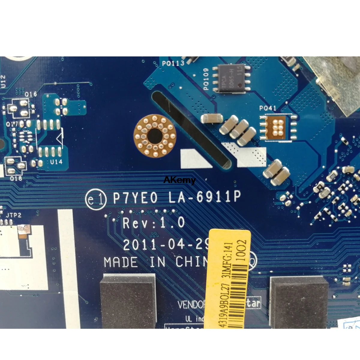 7750G материнская плата для ноутбука acer aspire 7750 7750G MBRN802001 P7YE0 LA-6911P 3AMFG HM65 протестирован